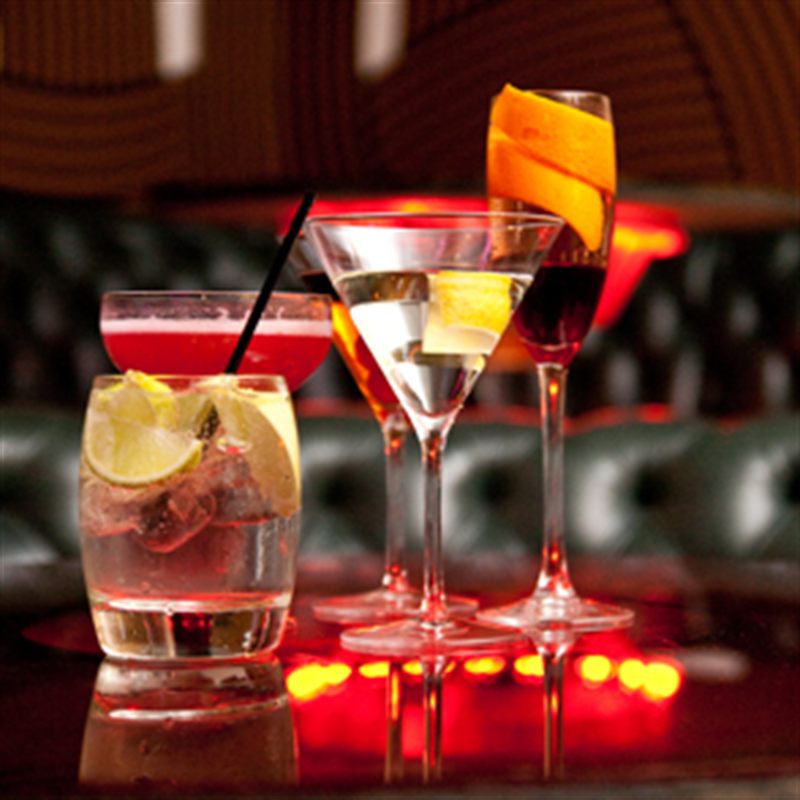 Drinks laid out at The Electric Circus